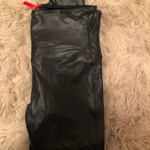 SPANX Leggings FAUX LEATHER 2XL Petite